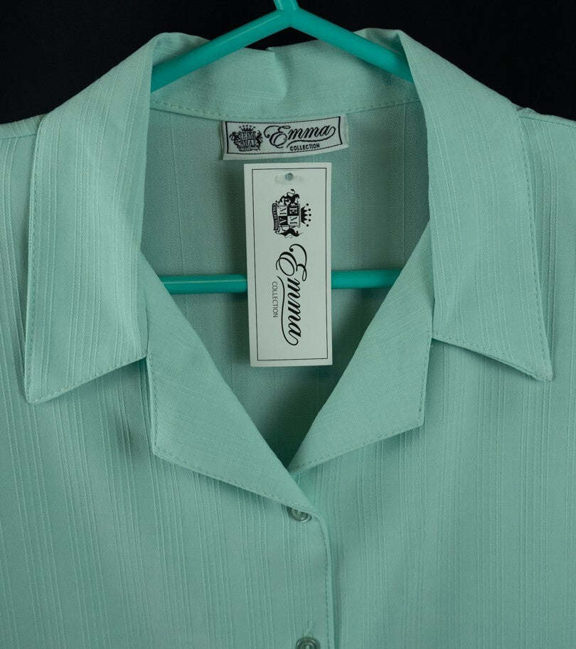Emma Collection Women's Shirt Pale Green UK 20 NWT