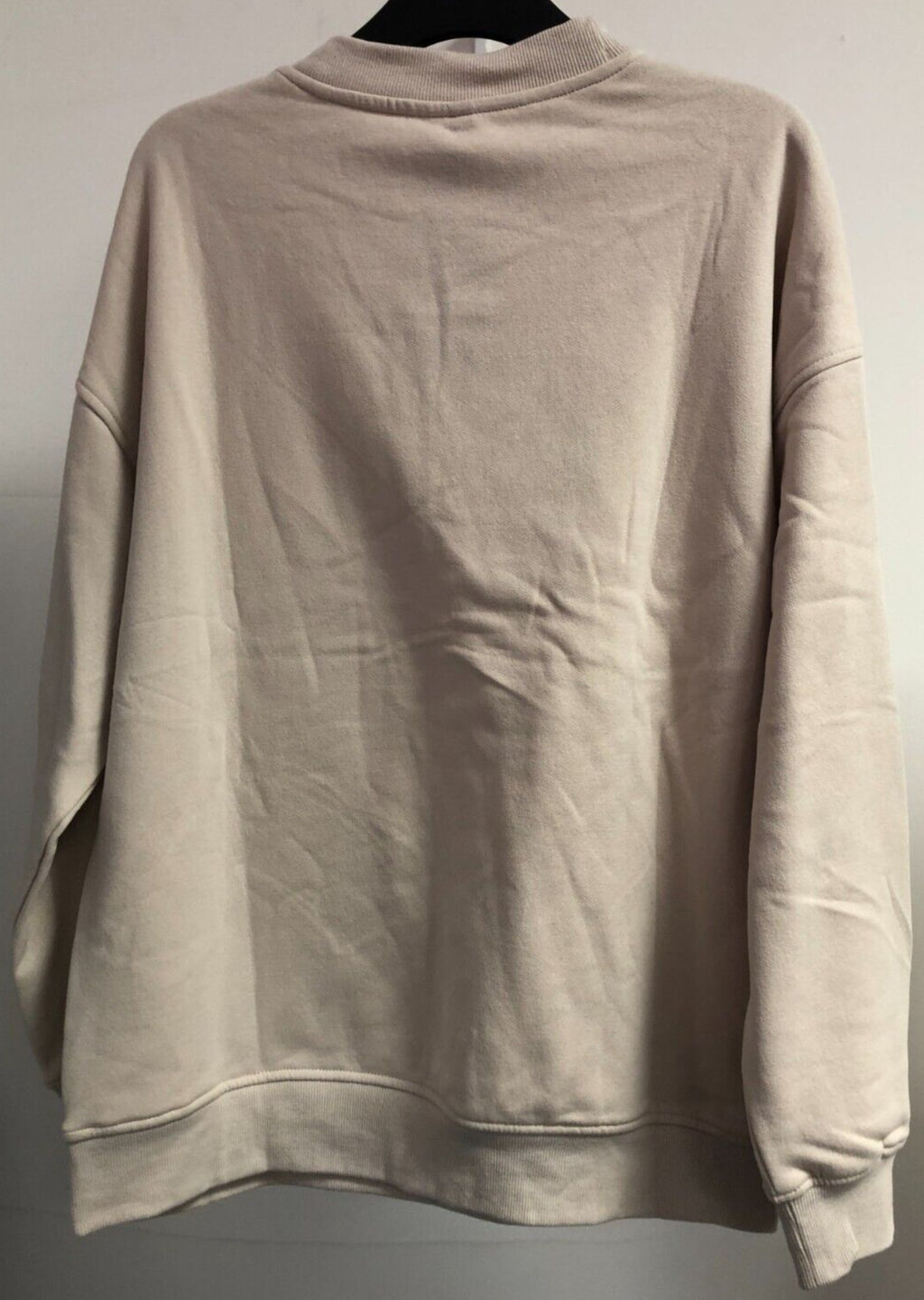 H&amp;M Divided Sweatshirt XS Cream Digital Love Motif New with Tags