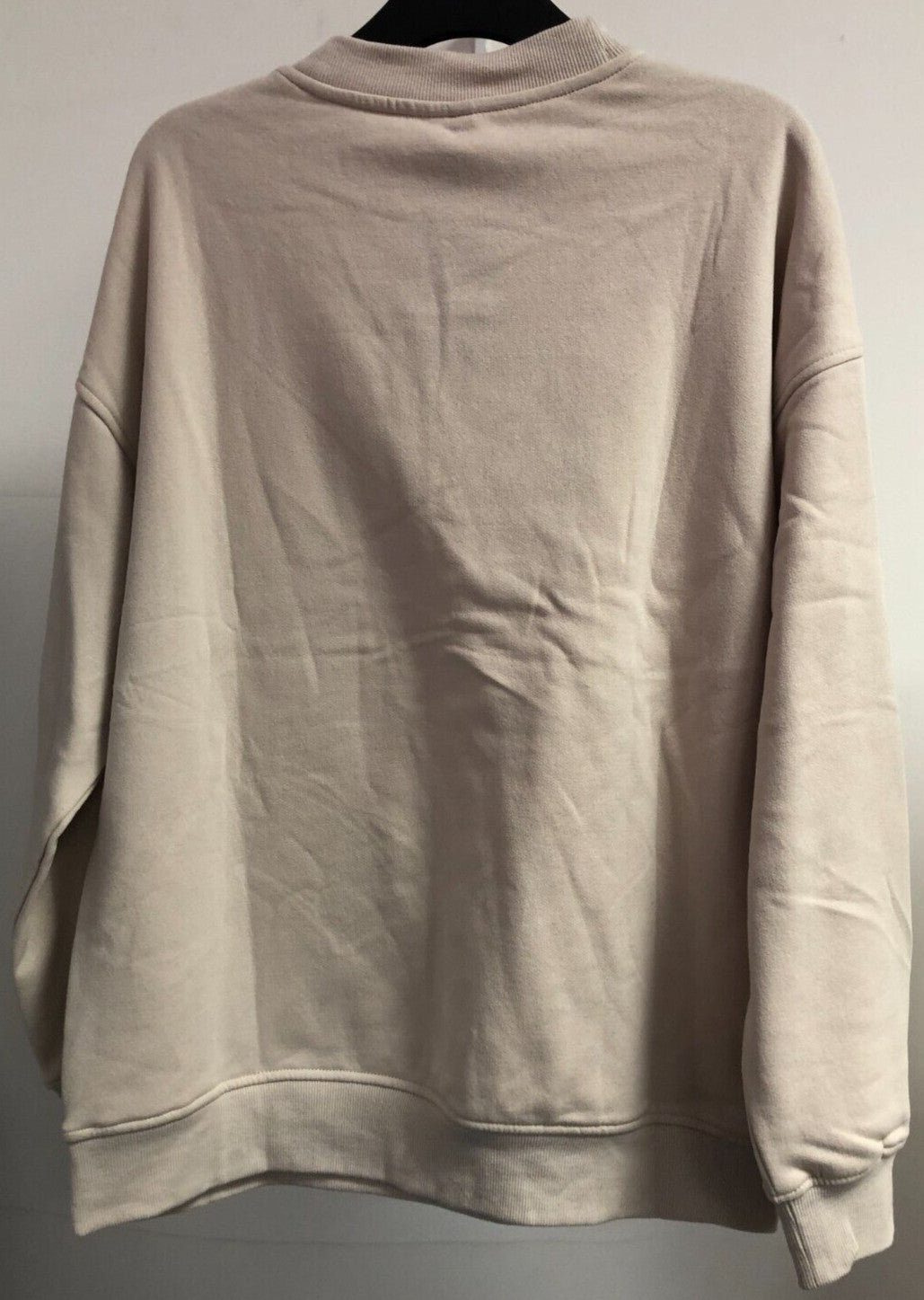H&amp;M Divided Sweatshirt XS Cream Digital Love Motif New with Tags