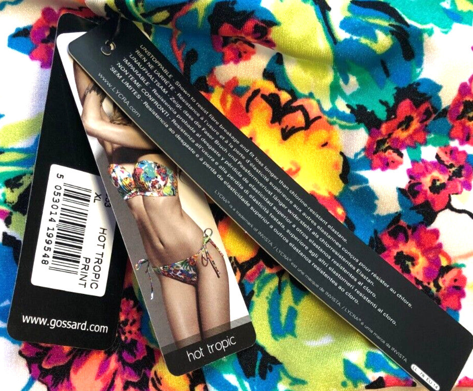 Gossard Bikini Bottoms XL Multicoloured Hot Tropic Print New with Tags