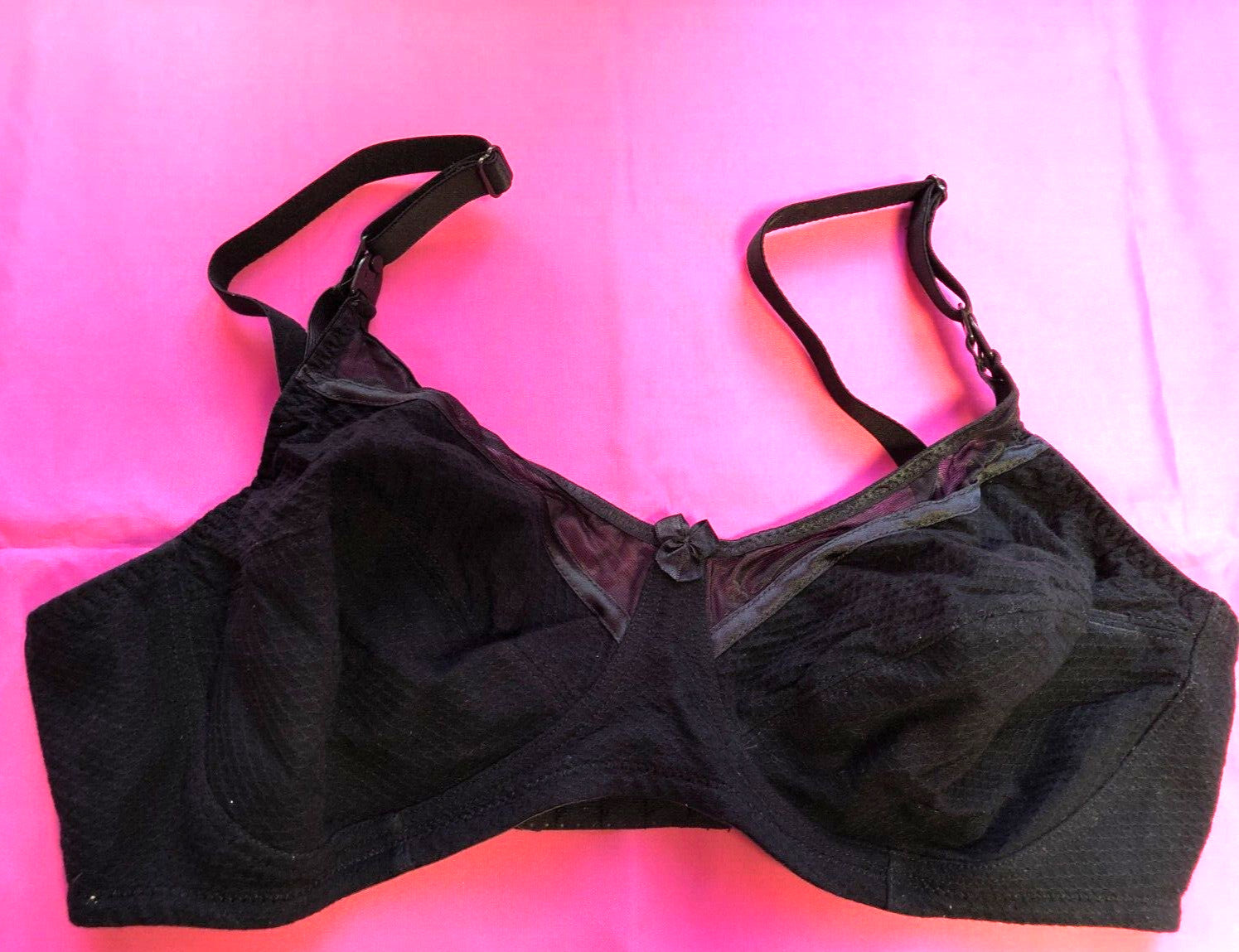 Royce Cherish Nursing Bra 40C Black Drop Cups Cherish 550 Cotton Rich New + Tags