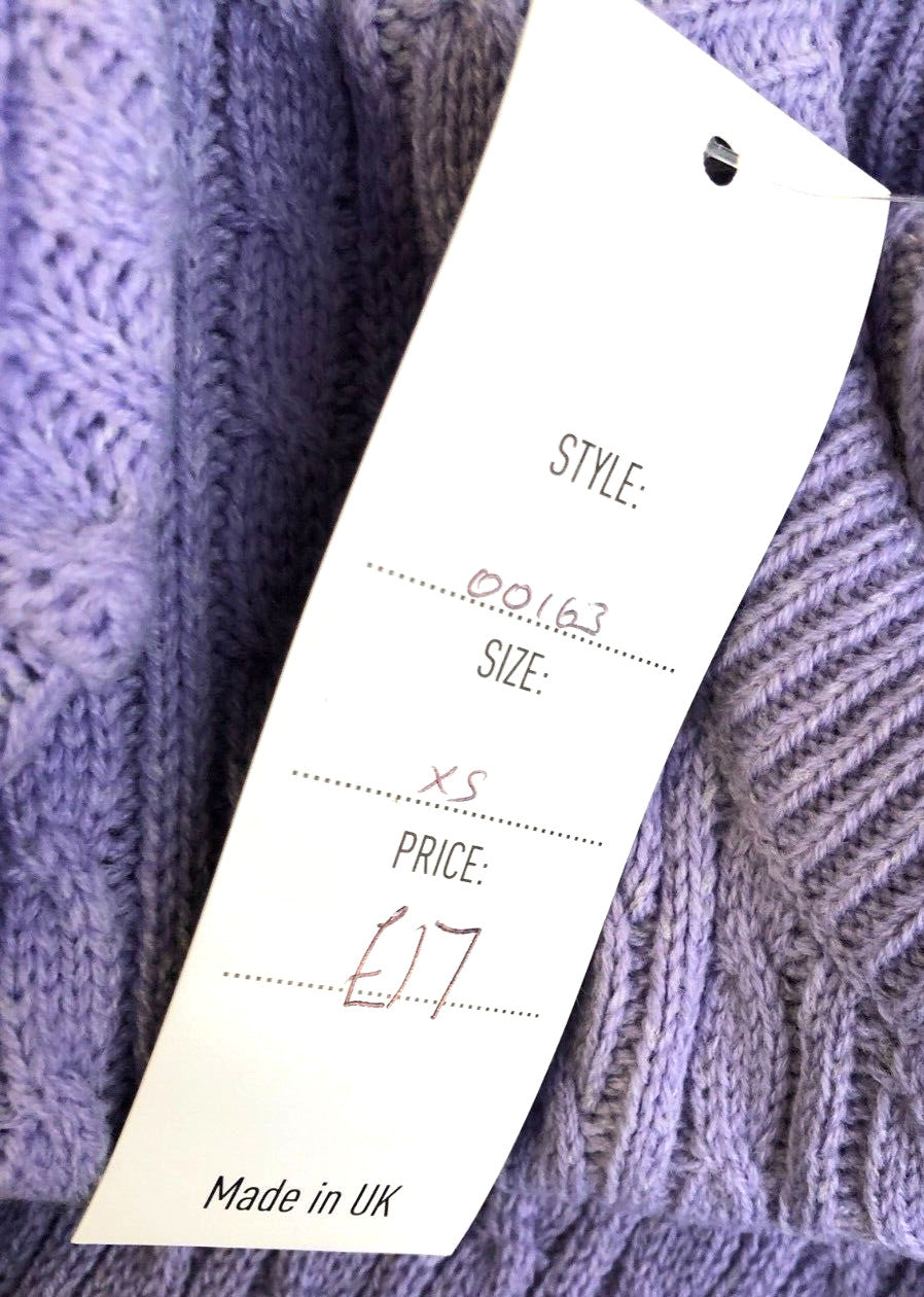 Womens Top XS Lilac Short Sleeve Jumper Round Neck by Envy I BNWT