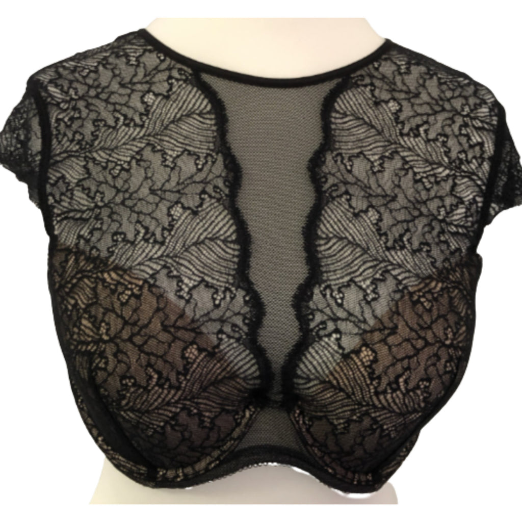 B.tempt'd Black Small Underwired Bralette with Back Tie NWT