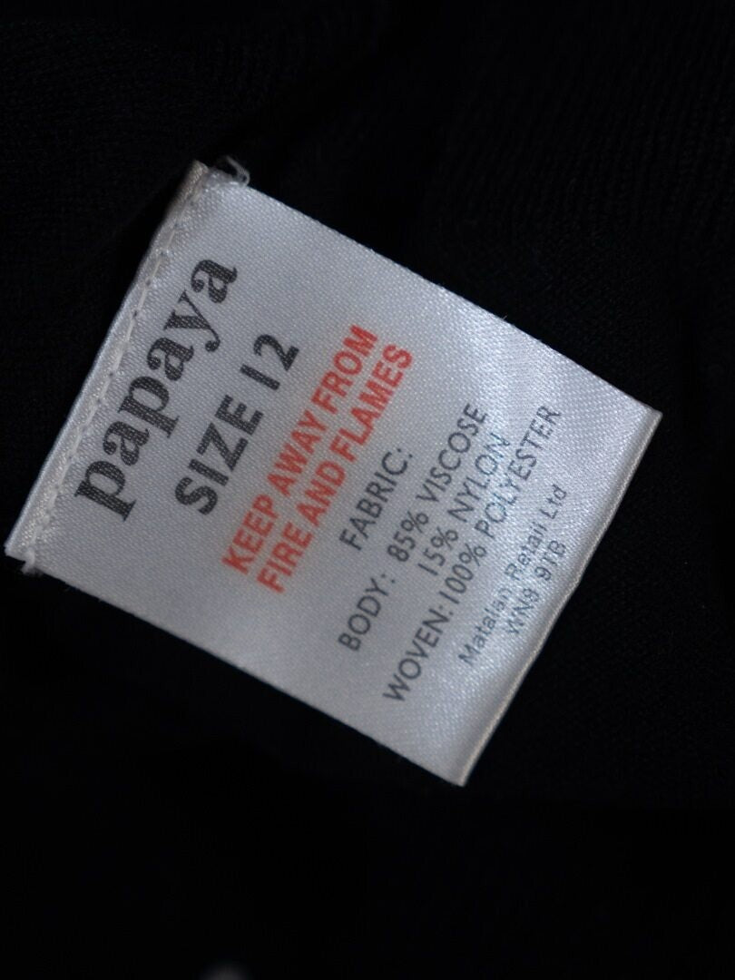 Papaya V-Neck Blouse with Jumper Attached Size 12