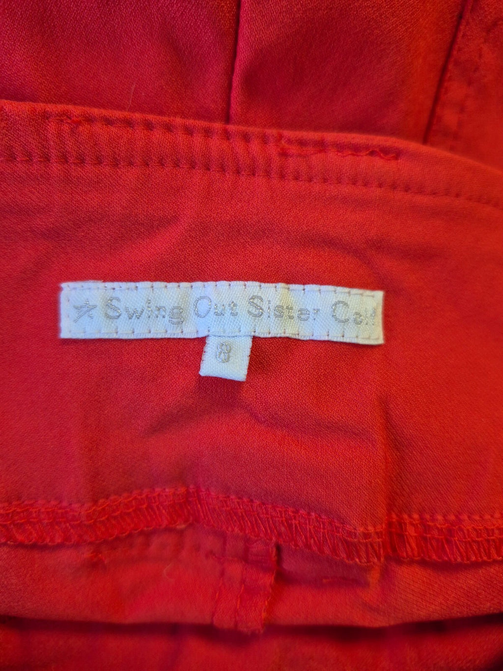 Swing Out Sister Womens Red Trousers Size 8 Pre-Owned