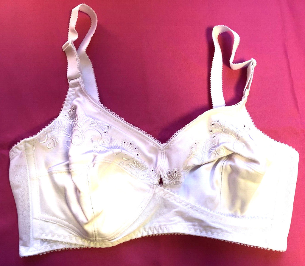 Berlei Classic Bra 36D White Non-Wired Non Padded B512 Cotton Blend New +Tags