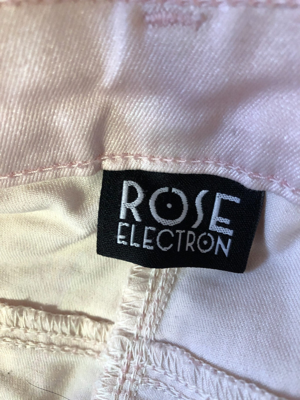 Rose Electron Trousers UK10 Pink Straight Leg Pockets Mid-Rise Pre-Owned