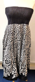 Pistachio 2 in 1 Dress and Skirt UK-Small Black/White 100% Cotton New with Tags