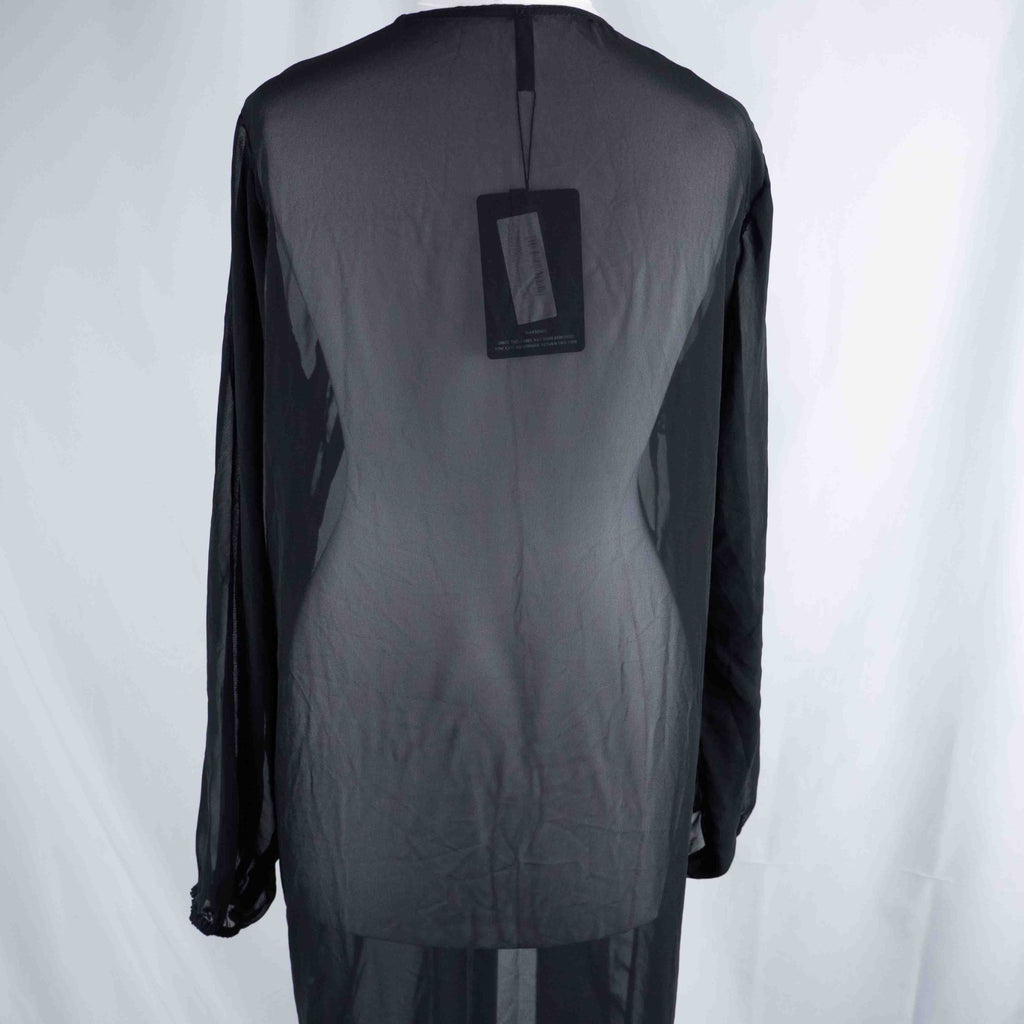 Pretty Little Thing Black 3/4 Sleeve 16 Kimono New With Tag