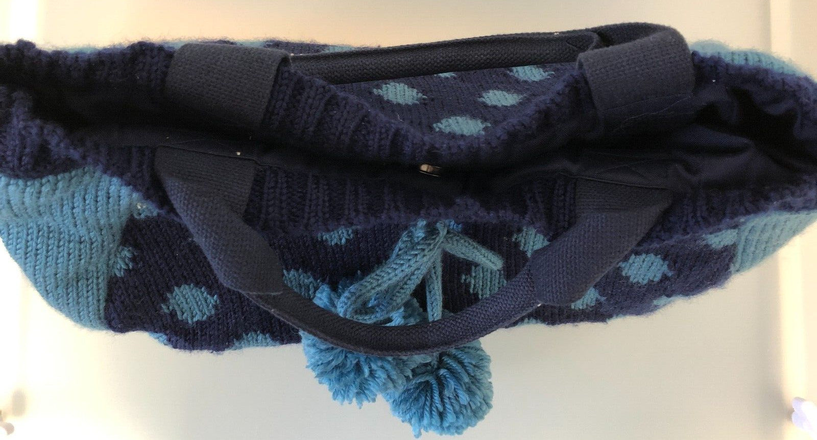 Ollie &amp; Nic Navy and Aqua Handbag Pre-Owned