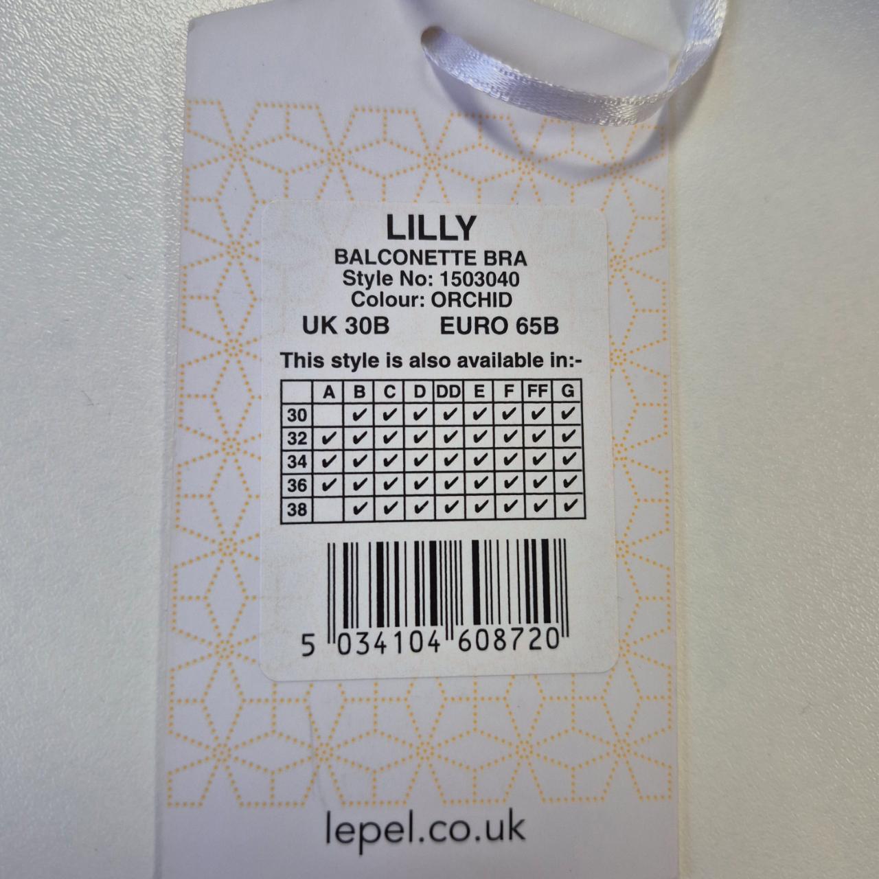 Lepel 'Lilly' Bra Animal Print 30B Underwired Balconette NWT
