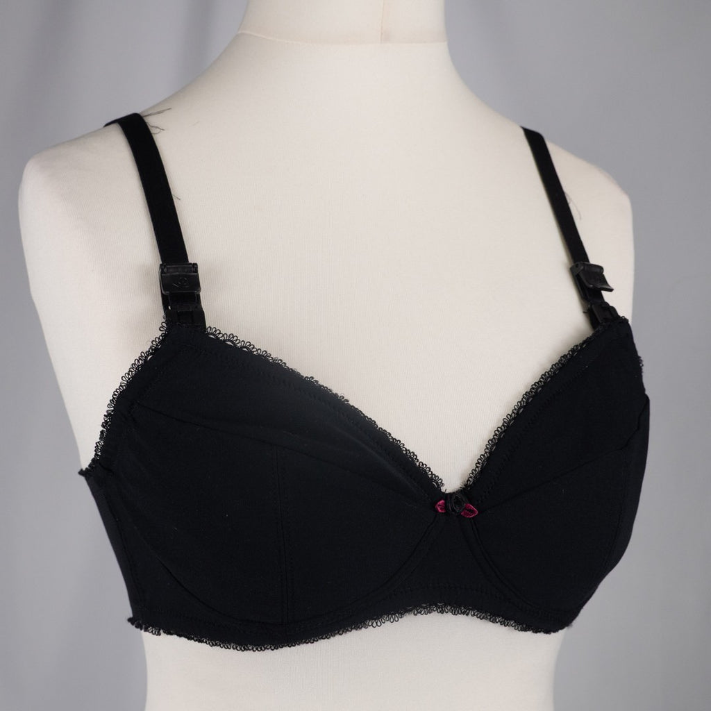 Nursing Bra 34B Black Amy LD009 Drop Down Cups by Lorna Drew BNWT
