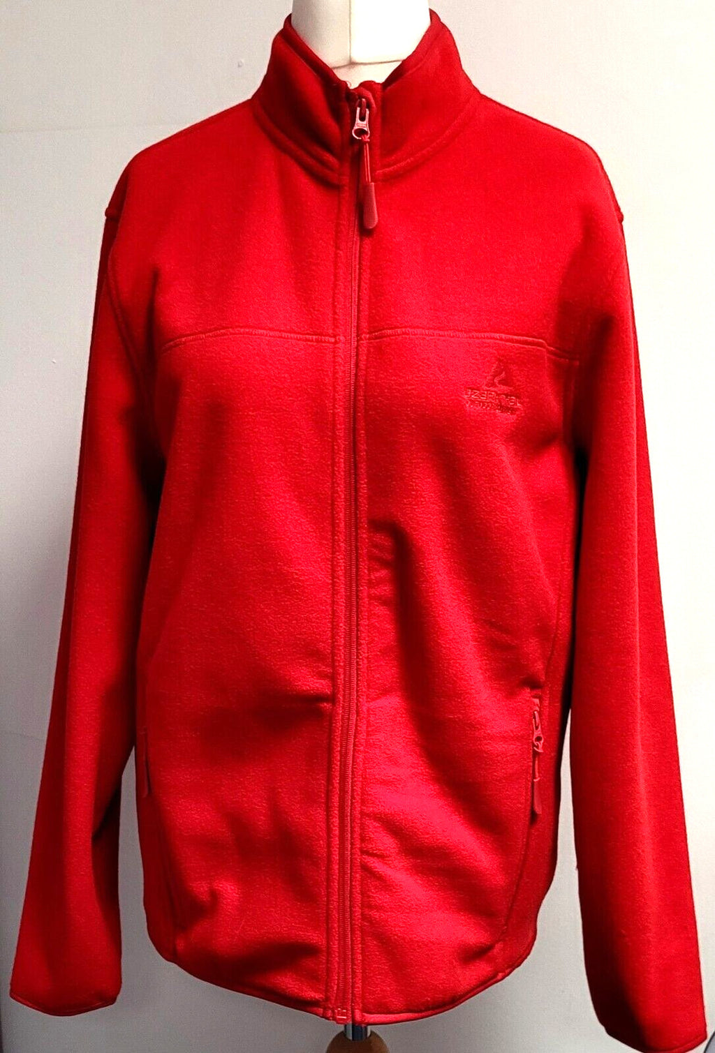 Womens Fleece UK-M Red High Neck Zip Fastening Pockets Ozark Trail Pre-Owned