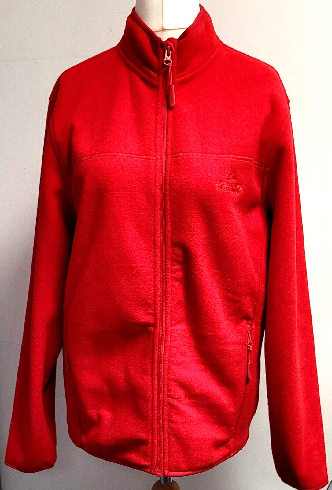 Womens Fleece UK-M Red High Neck Zip Fastening Pockets Ozark Trail Pre-Owned
