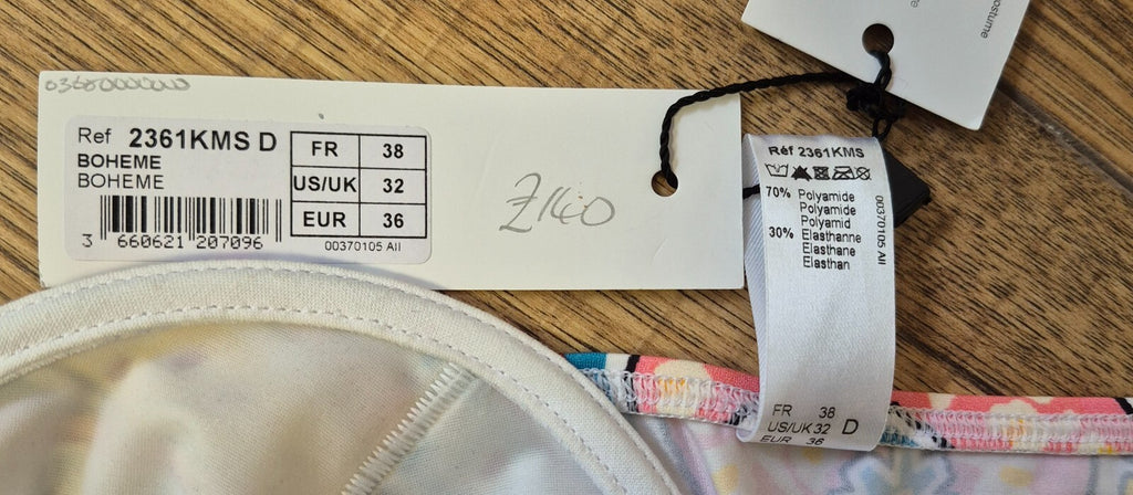 Empreinte 'Boheme' Bikini Top Multicoloured UK 32D NWT