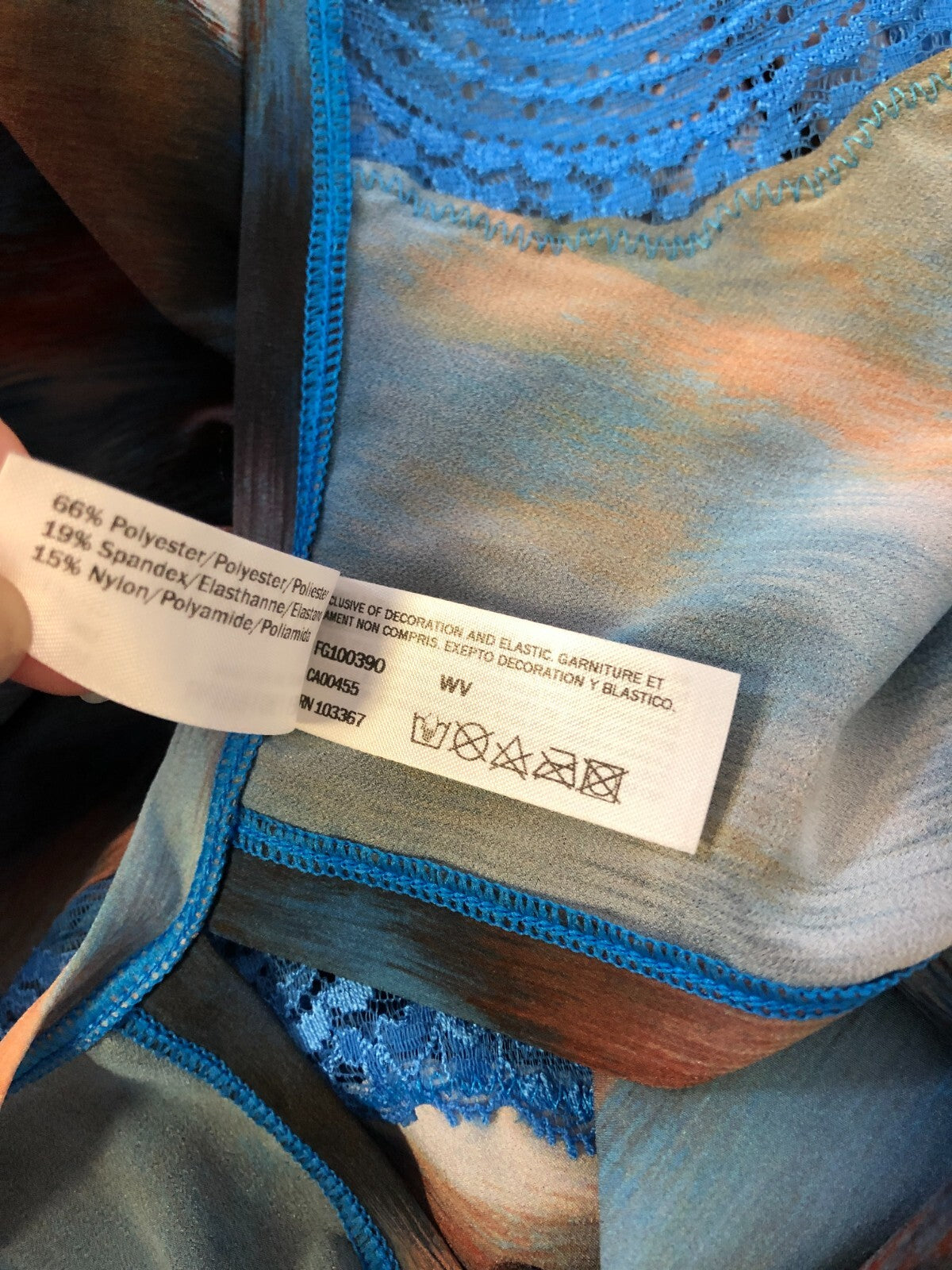 Wacoal Camisole Blue Floral Blur S Non Wired Non Padded BNWT