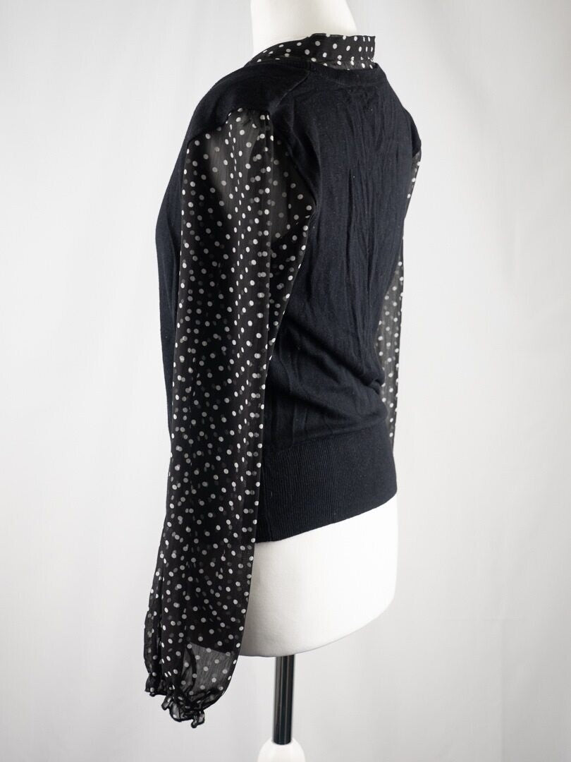 Papaya V-Neck Blouse with Jumper Attached Size 12