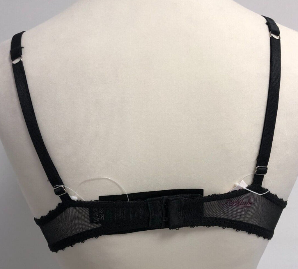 Matalan Longline Black Floral Underwired 36B Bra | BNWT