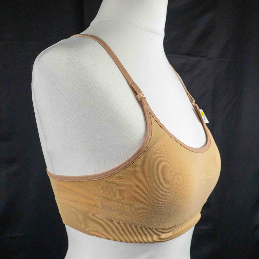 Decathlon 2XS Beige Padded Bralette Non Wired New With Tags