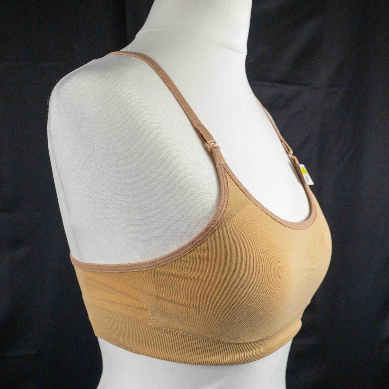 Decathlon 2XS Beige Padded Bralette Non Wired New With Tags