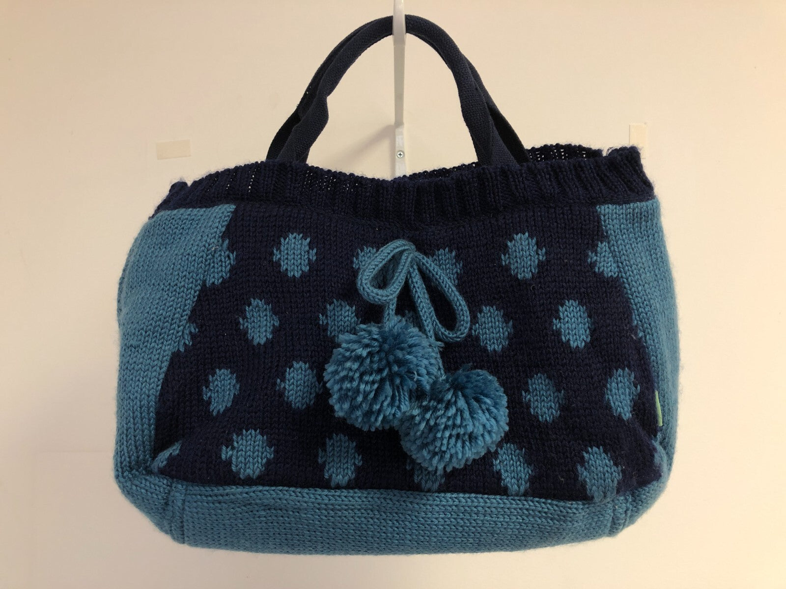 Ollie &amp; Nic Navy and Aqua Handbag Pre-Owned