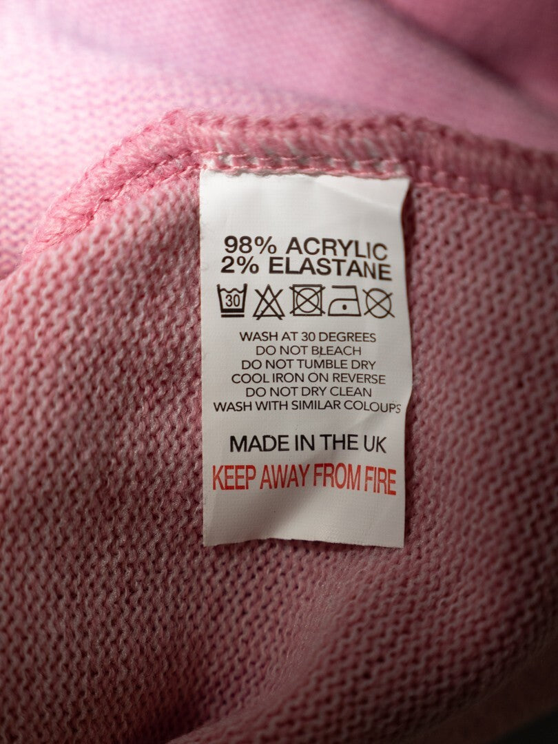 Monique Women's Jumper Pink/White Size M/L NWT