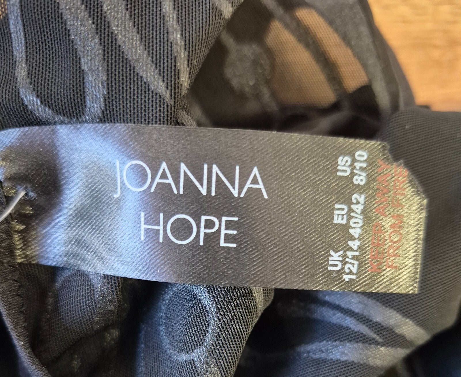 Joanna Hope Under Bust Shapewear 12/14 Black NWT