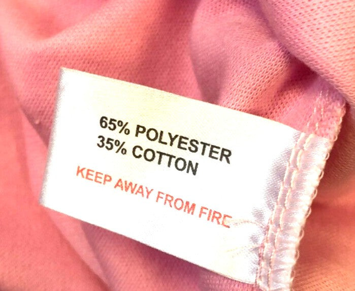 Fay Louise pink casual t-shirt with flower embroidery on neckline, new with tags.