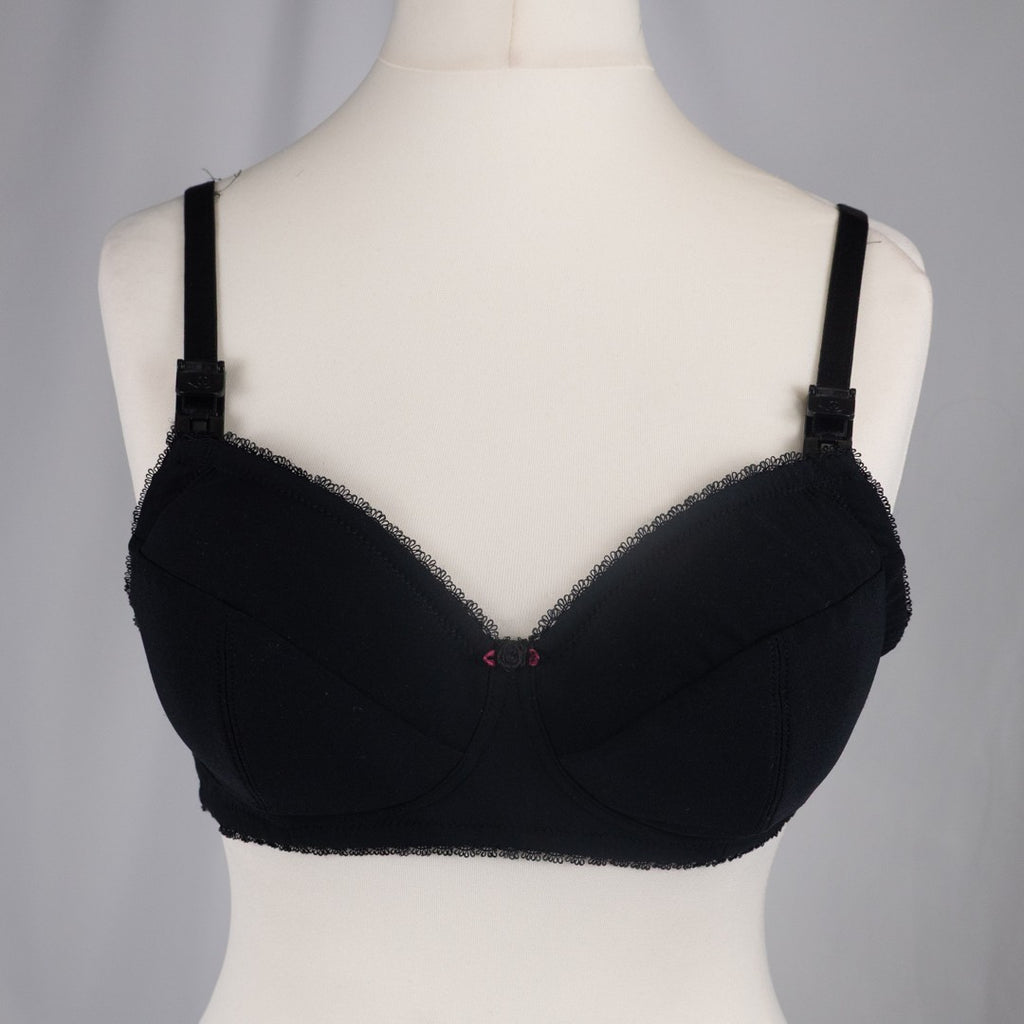 Nursing Bra 34DD Black Amy LD009 Drop Down Cups by Lorna Drew BNWT