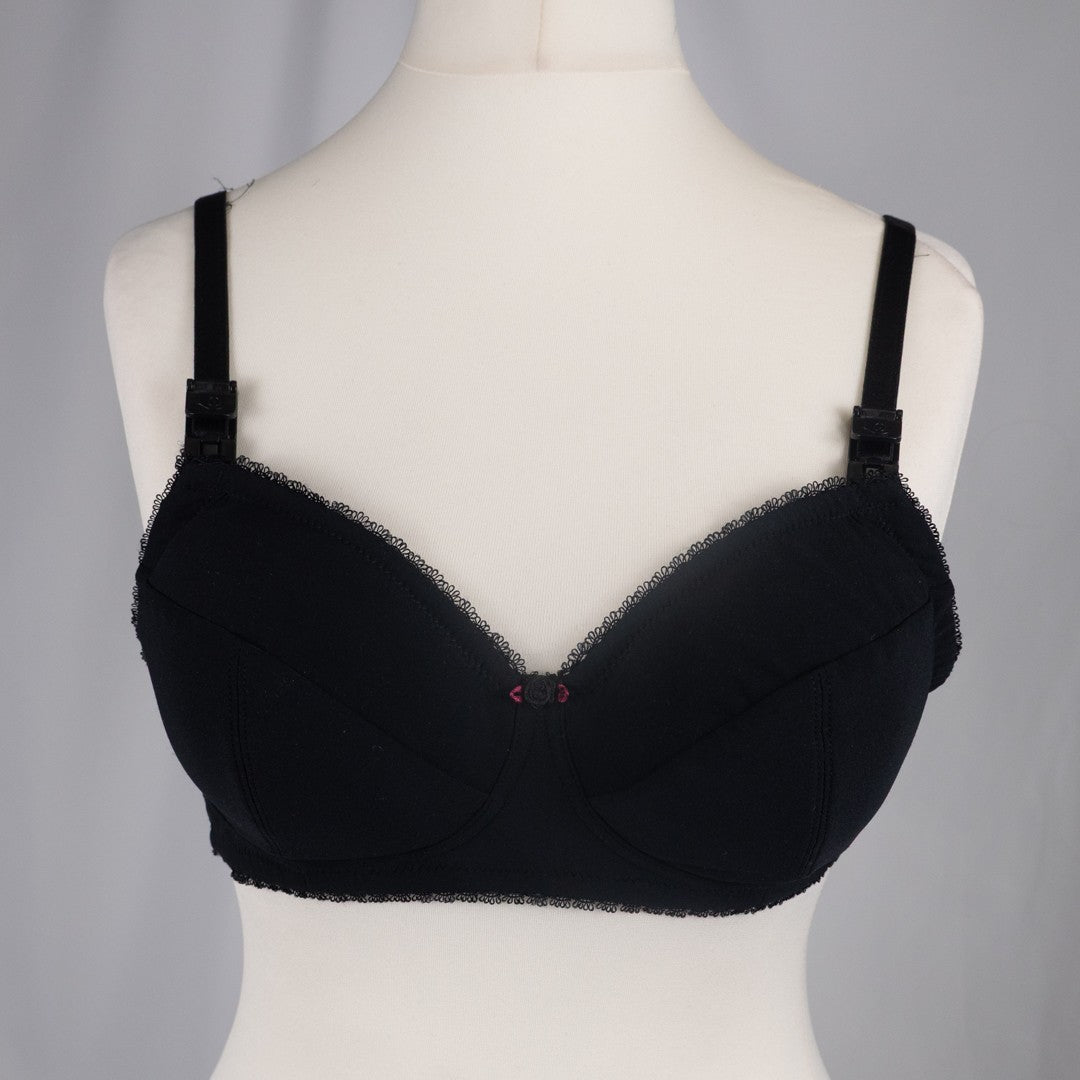 Nursing Bra 34DD Black Amy LD009 Drop Down Cups by Lorna Drew BNWT