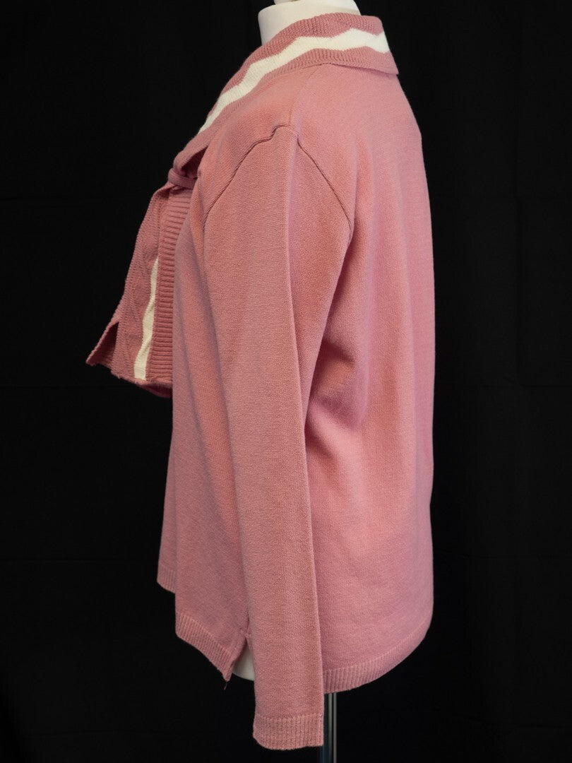 Monique Women's Jumper Pink/White Size M/L NWT