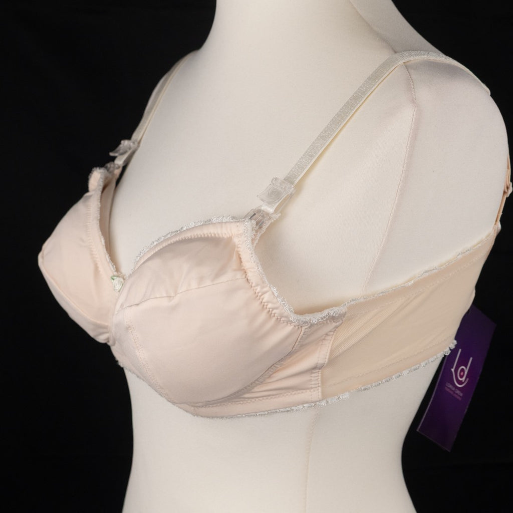 Nursing Bra 34DD Champagne Ivory Amy LD007 Drop Down Cups by Lorna Drew BNWT