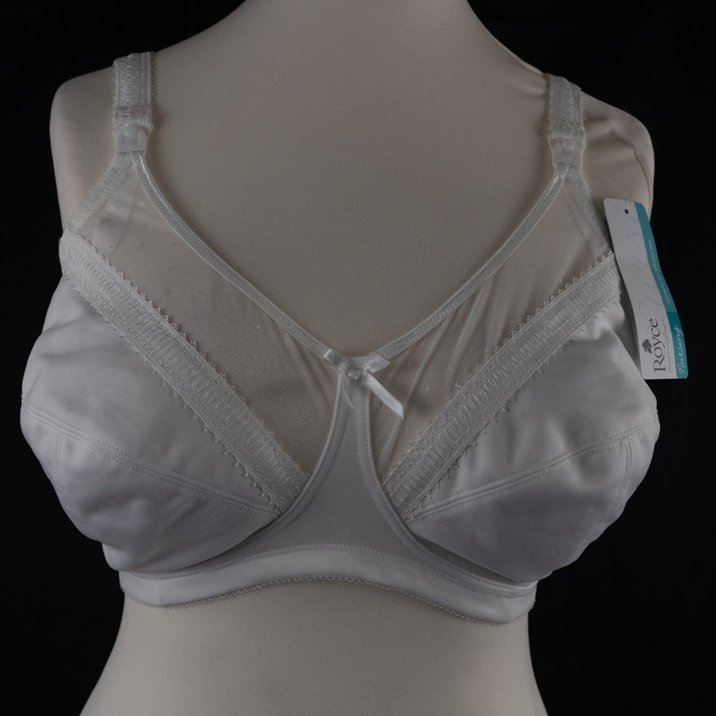 Royce Nursing Bra White 34F Drop Cups Charlotte 822 New with Tags