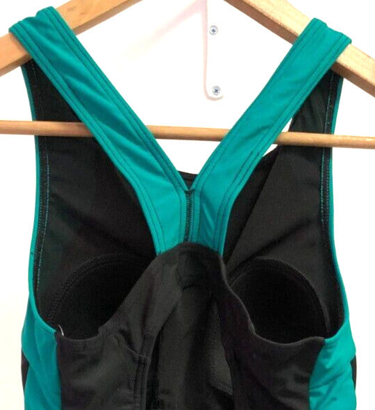Swimsuit XS Black/Green Non-Wired Padded Racerback by My Charmo BNWT