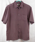 M&amp;S Men's Shirt Burgundy Medium Pre-Owned