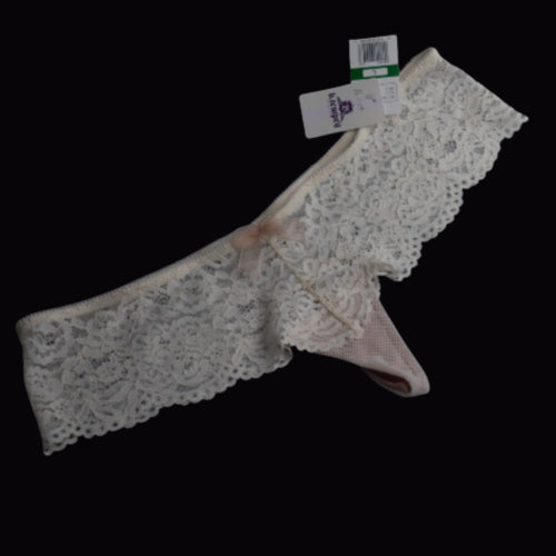 B.Tempt’d Nude &amp; Ivory Thongs Size Large Ciao Bella NWT