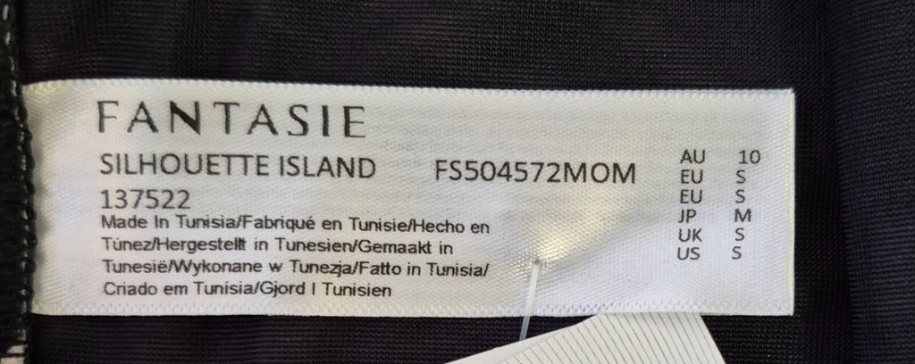 Fantasie 'Silhouette Island' Bikini Bottoms Black &amp; White Size Small NWT