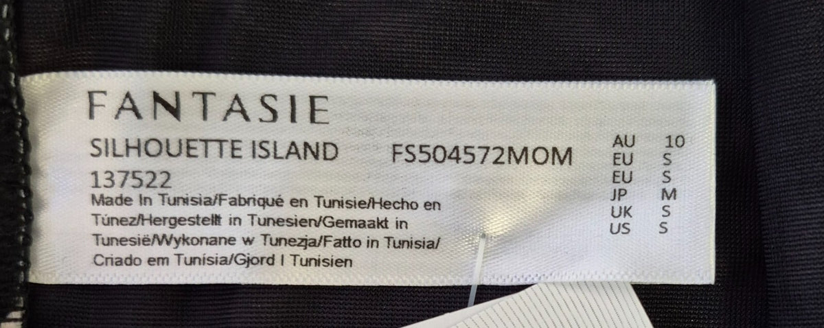 Fantasie 'Silhouette Island' Bikini Bottoms Black &amp; White Size Small NWT
