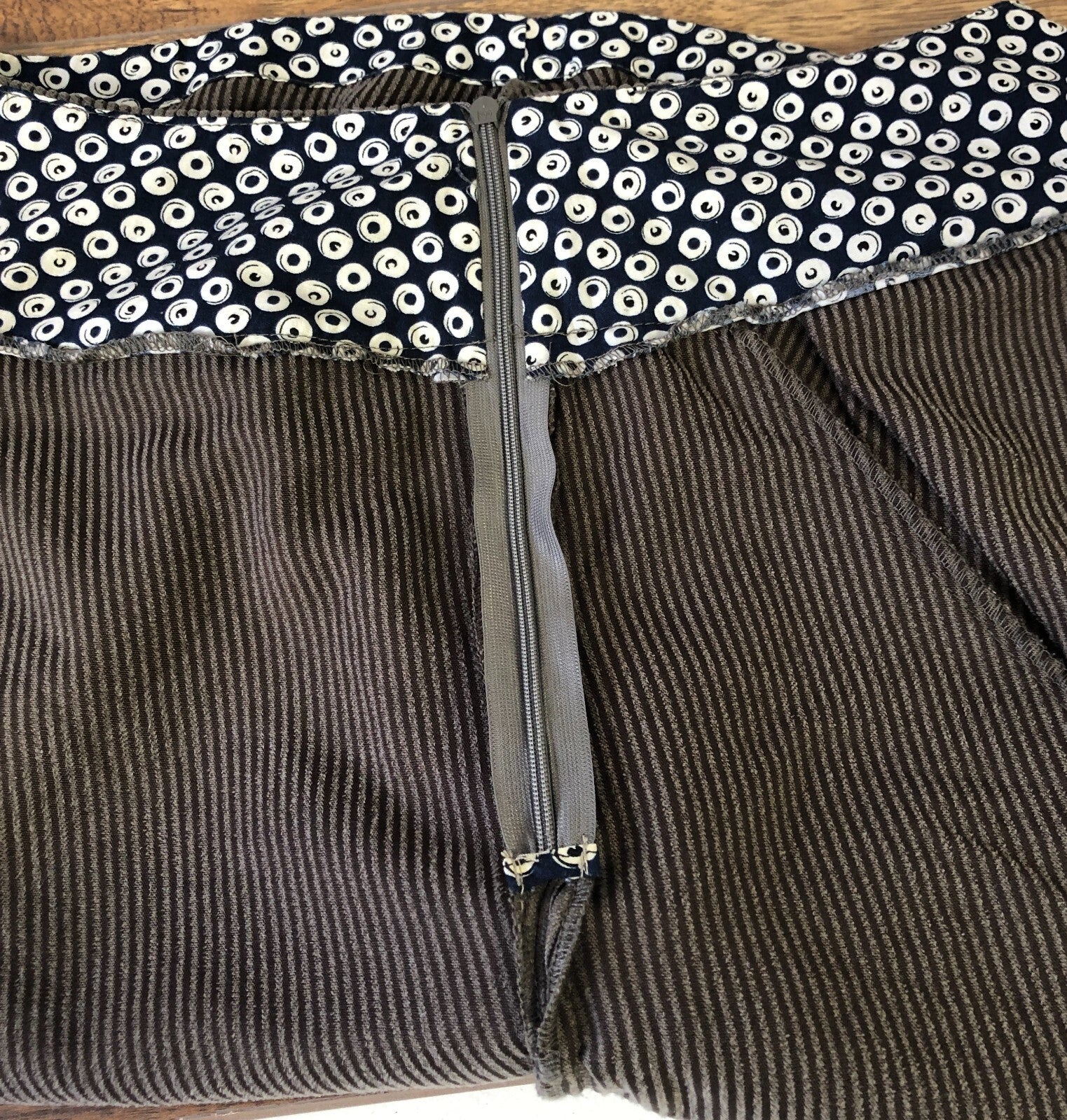 Lunn Jumbo Cord Tulip Skirt Brown Size Small Pre-Owned