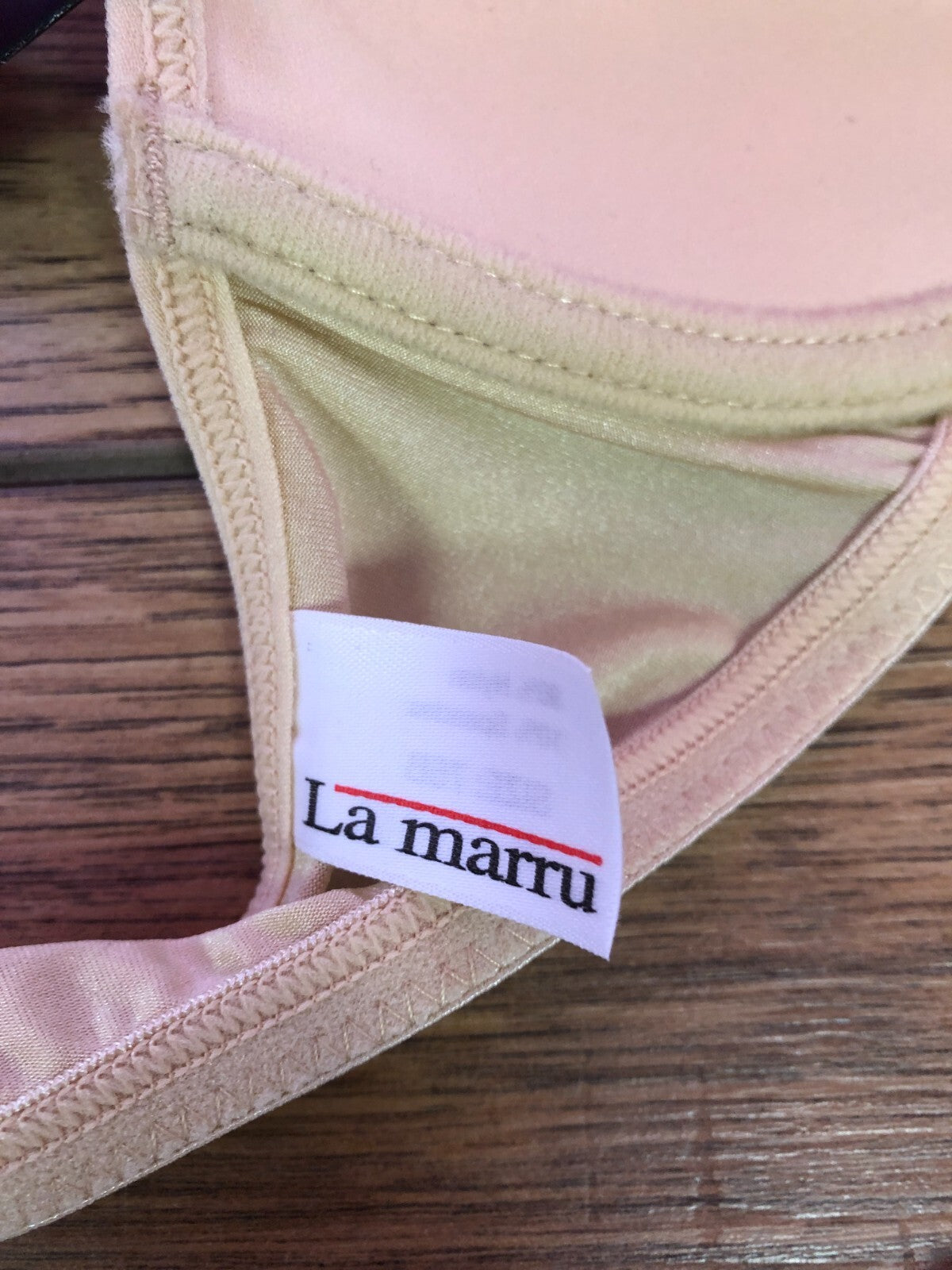 Bra and Thong Set Bra 34B Thong Small Cream by La Marru New With Tags