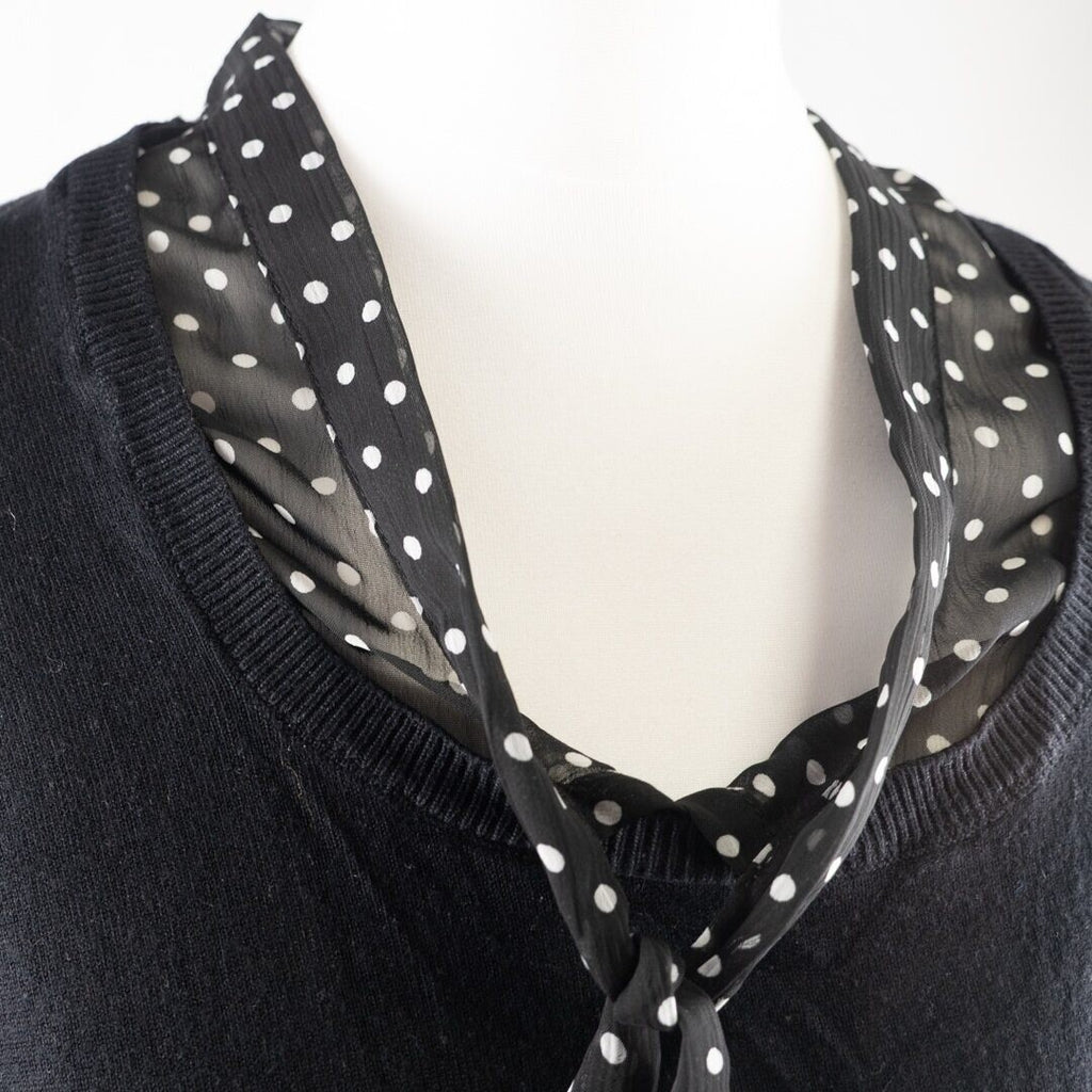 Papaya V-Neck Blouse with Jumper Attached Size 12