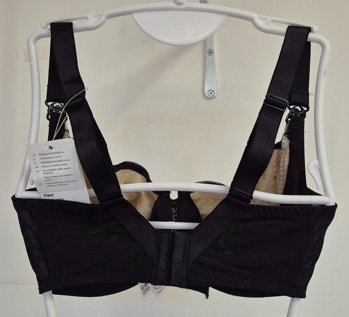 Anita Maternity Bra 30F Black &amp; Nude NWT