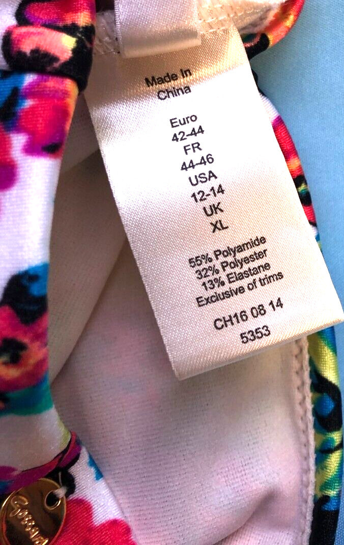Gossard Bikini Bottoms XL Multicoloured Hot Tropic Print New with Tags