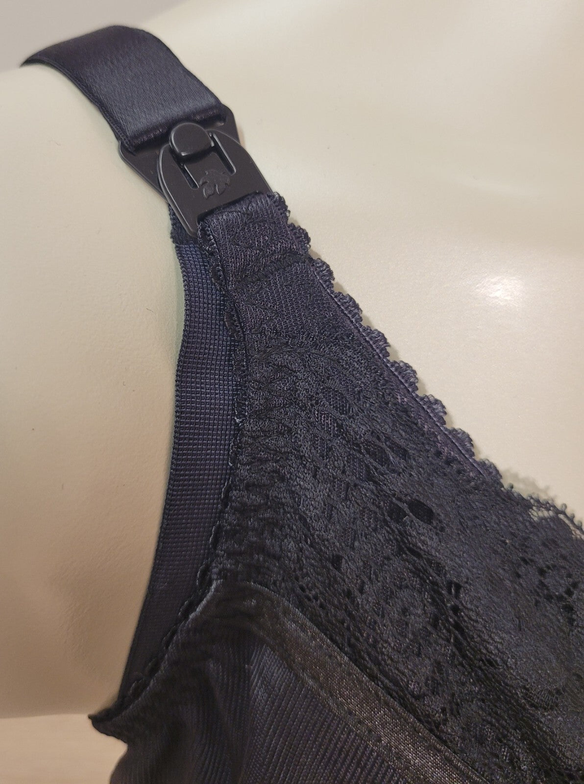 Royce Nursing Bra 34H Black Jasmine 469 Full Cup New with Tags
