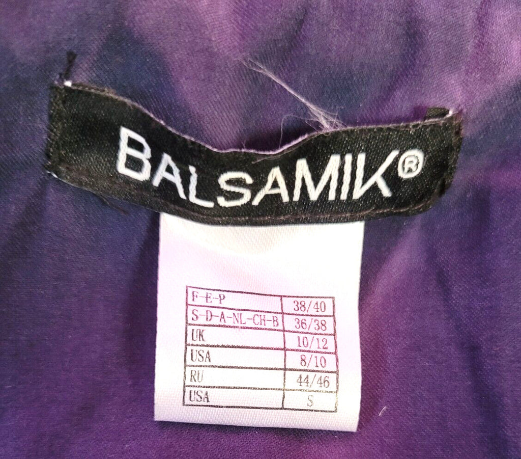 Balsamik Raincoat UK10/12 Blue Showerproof Hooded Full Zip Closure Pre-Owned