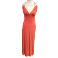 Bisbigli Red Long Halter Neck Dress Size 44 BNWT