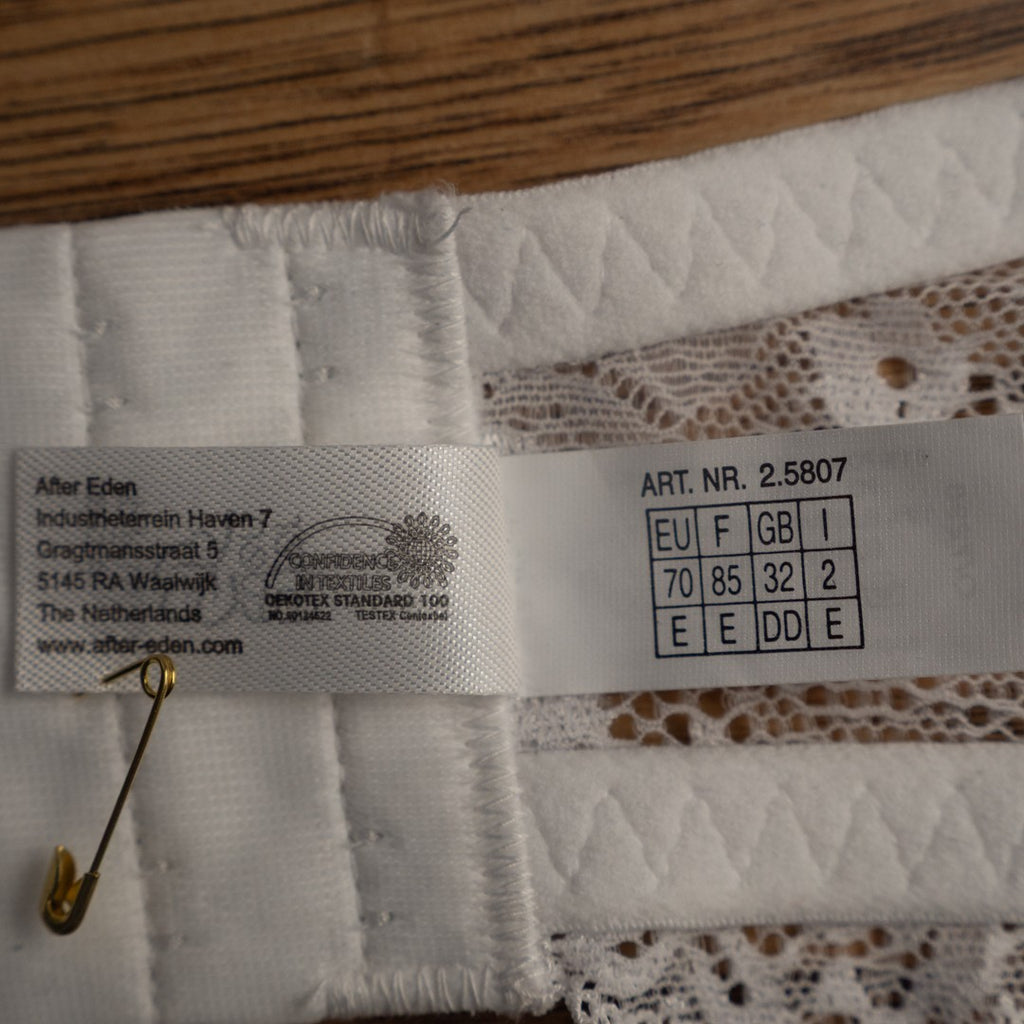 After Eden Bra  32DD White Padded Plunge T-Shirt Underwired BNWT