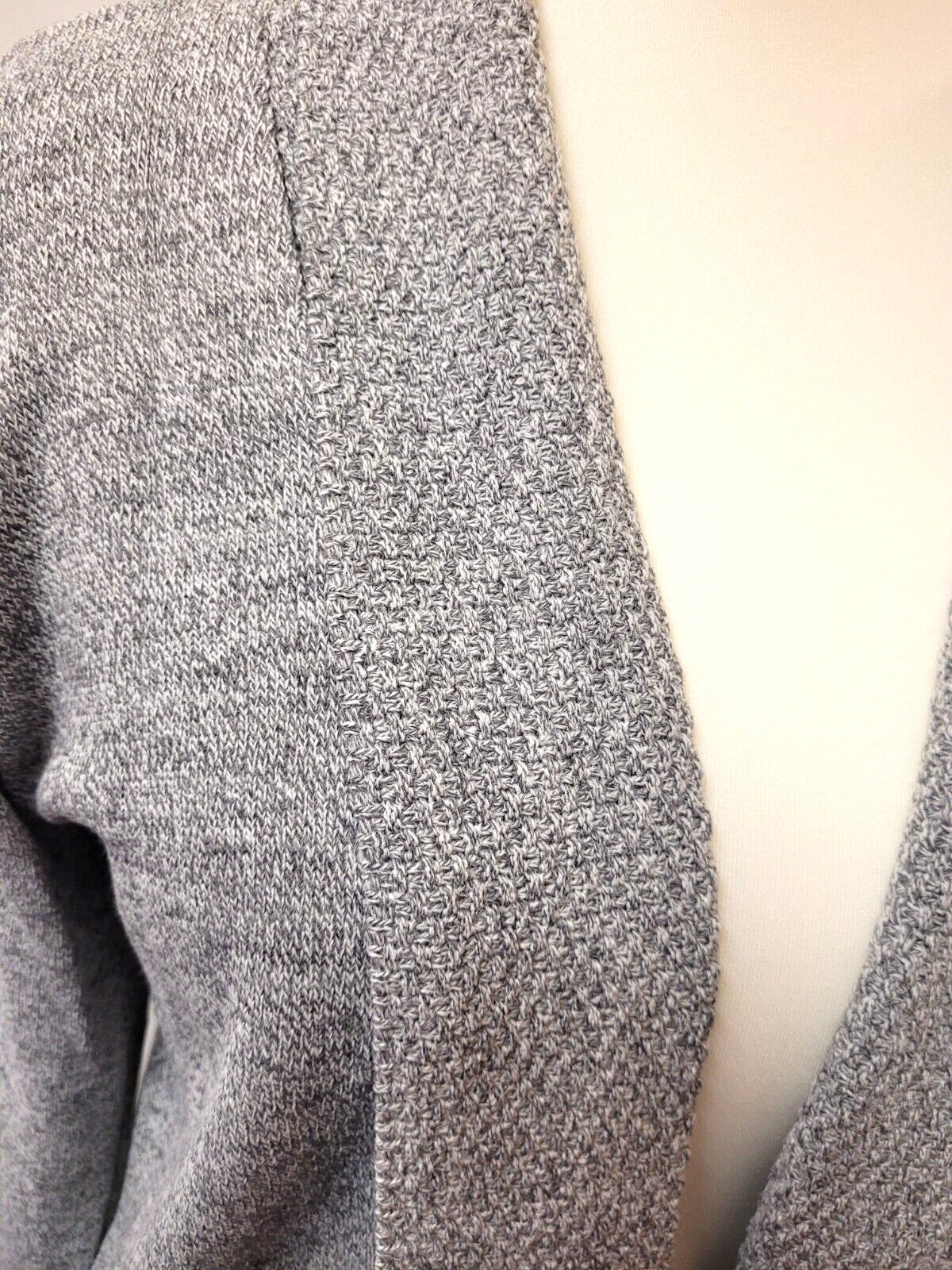 Womens Cardigan UK M/L Grey by Monique Open Front Pockets New with Tags