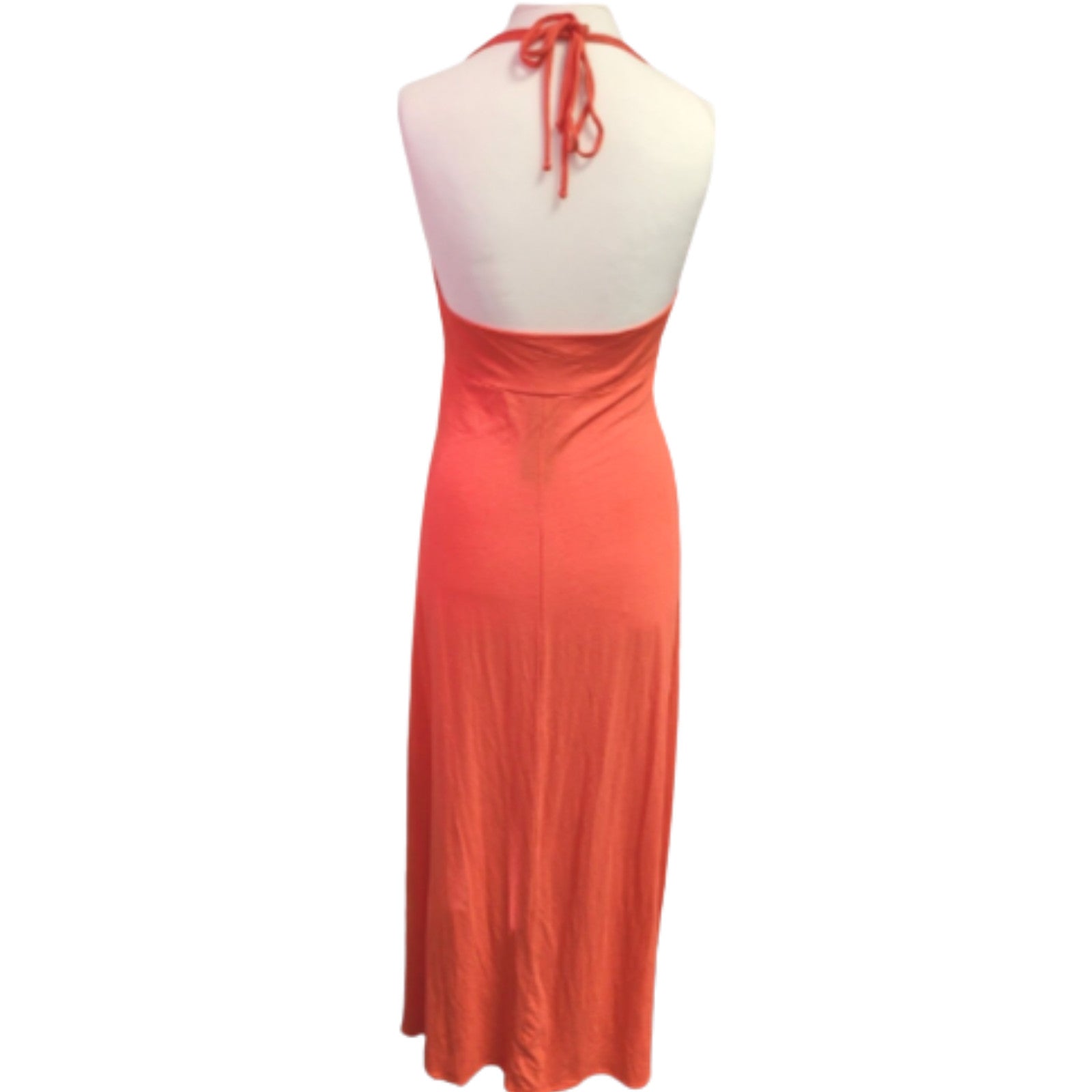Bisbigli Red Long Halter Neck Dress Size 46 BNWT