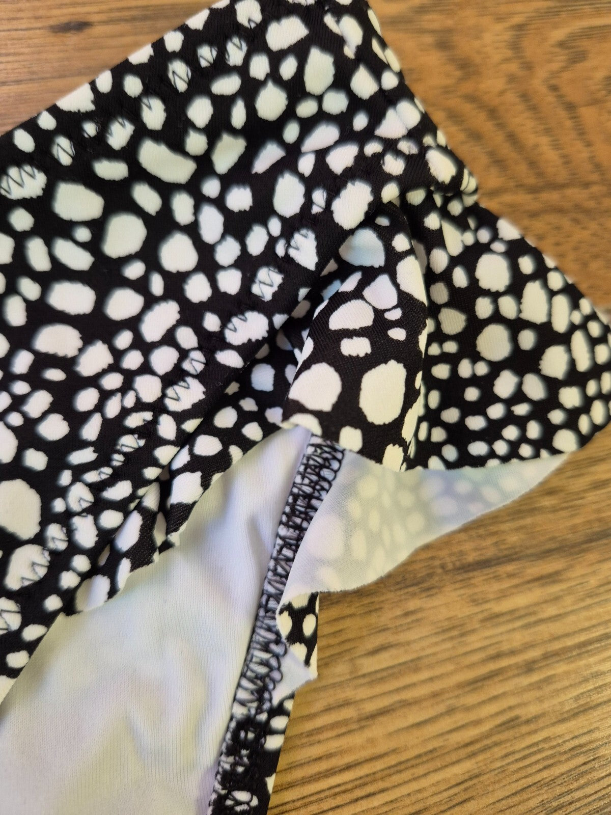 Elomi 'Pebble Cove' Bikini Bottoms Black/White UK 18 NWT
